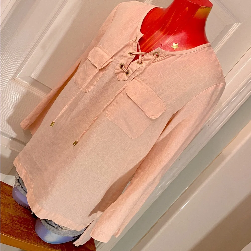 Ellen Tracy Soft Pink Top